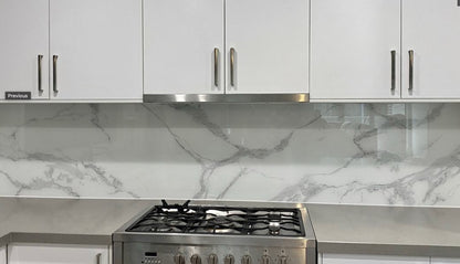 Marble-Infused Glass Splashbacks