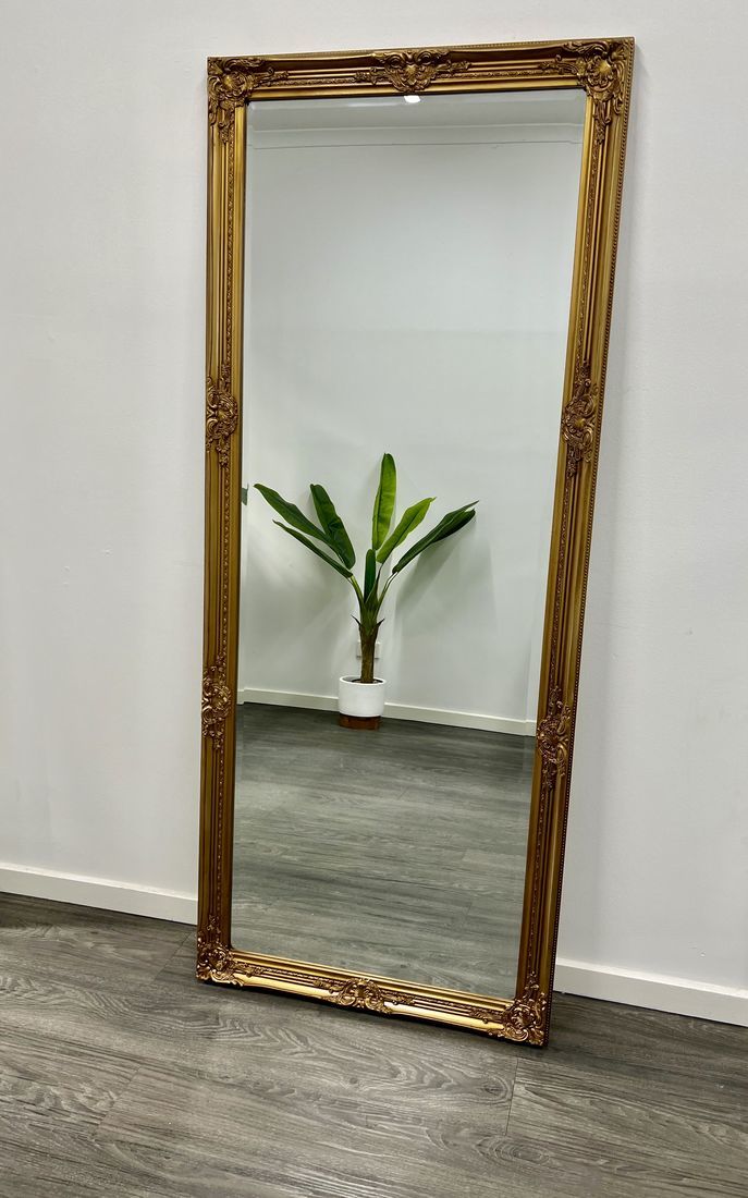 Elegant Provincial Gold Rectangle Mirror