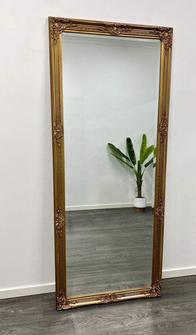 Elegant Provincial Gold Rectangle Mirror